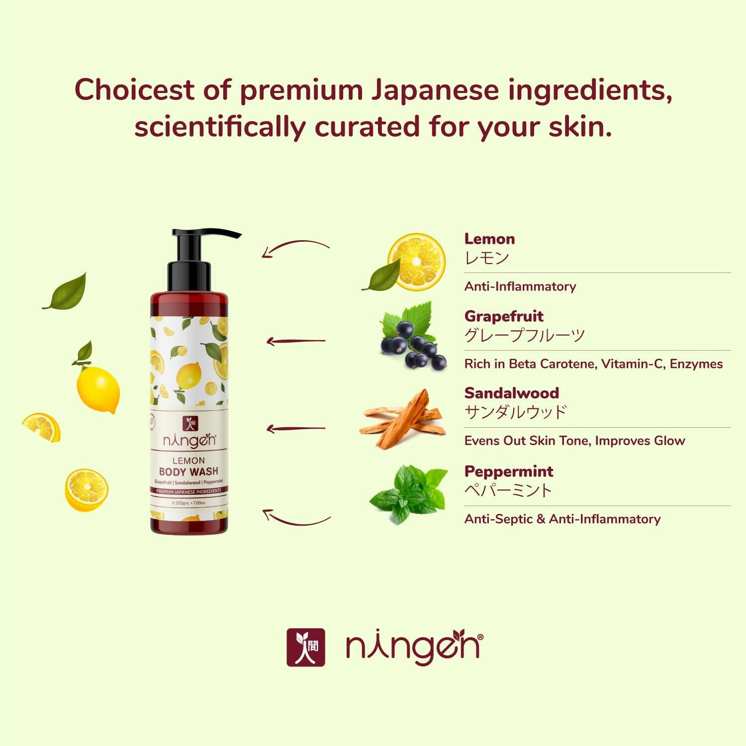 Ningen Lemon Body Wash Gel - Distacart