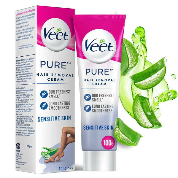 Veet Pure Hair Removal Cream for Women - Sensitive Skin - Distacart