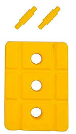 Thumbnail for Klapp Six Pcs Plastic Wicket Set with Cover - Black and Yellow - Distacart