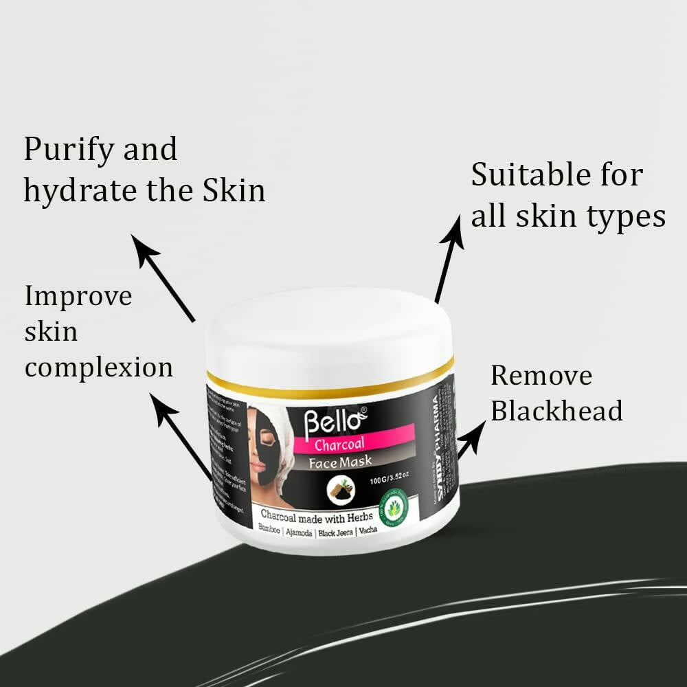 Bello Herbals Charcoal Face Mask - Distacart