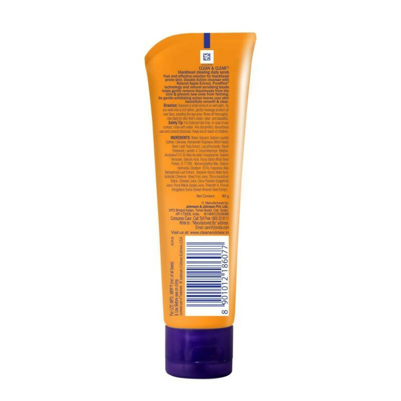 Clean & Clear Blackhead Clearing Daily Scrub - Distacart