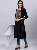 Thumbnail for Souchii Women Ethnic Motifs Yoke Design Mirror Work Beautiful Kurta - Distacart