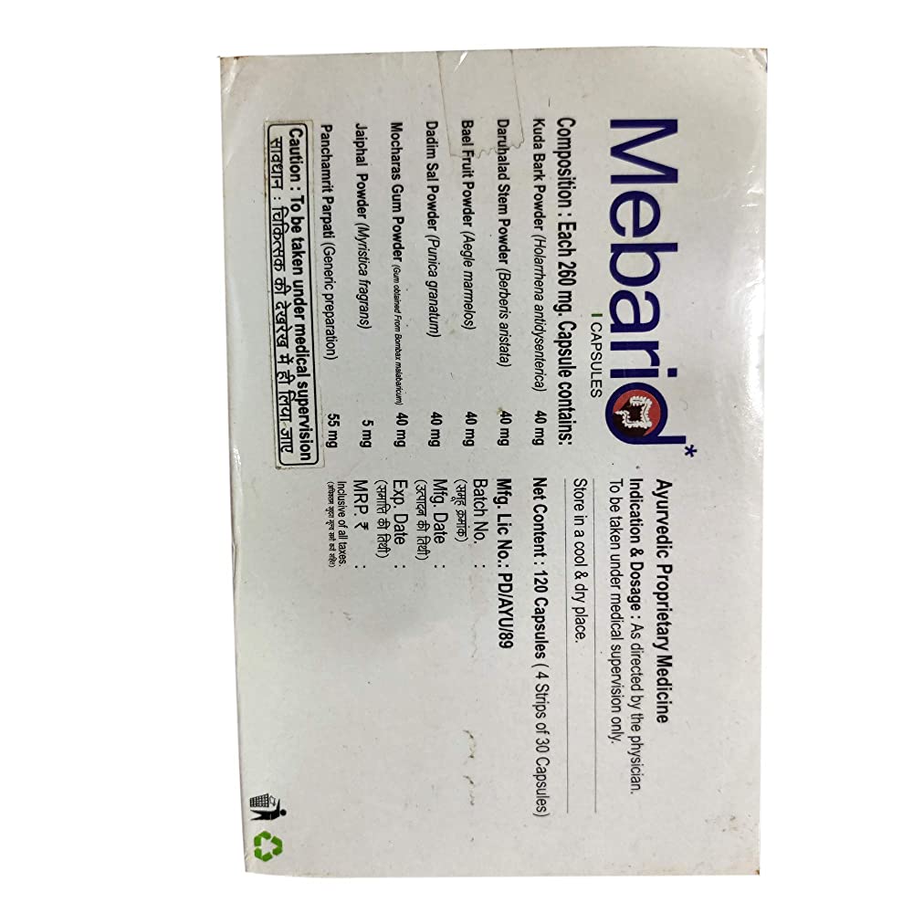 SG Phyto Pharma Mebarid Capsules - Distacart