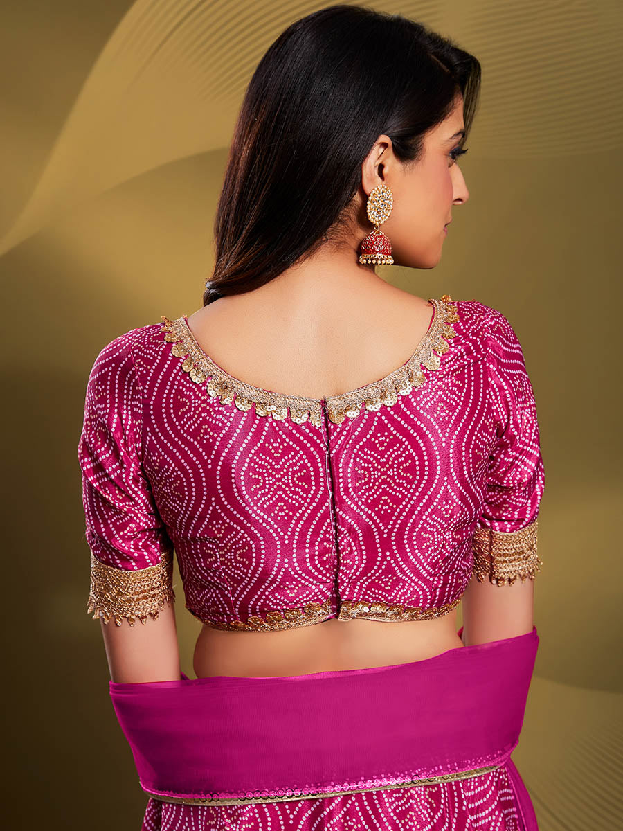Myra Pink Crepe Embroidered Designer Lehenga - Distacart