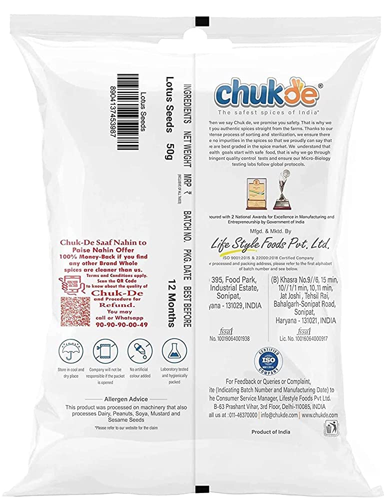 Chukde Phool Makhana/Lotus Seed/Foxnut - Distacart