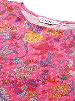 Thumbnail for Biba Ethnic Motifs Printed High-Low Kurta with Palazzos - Distacart