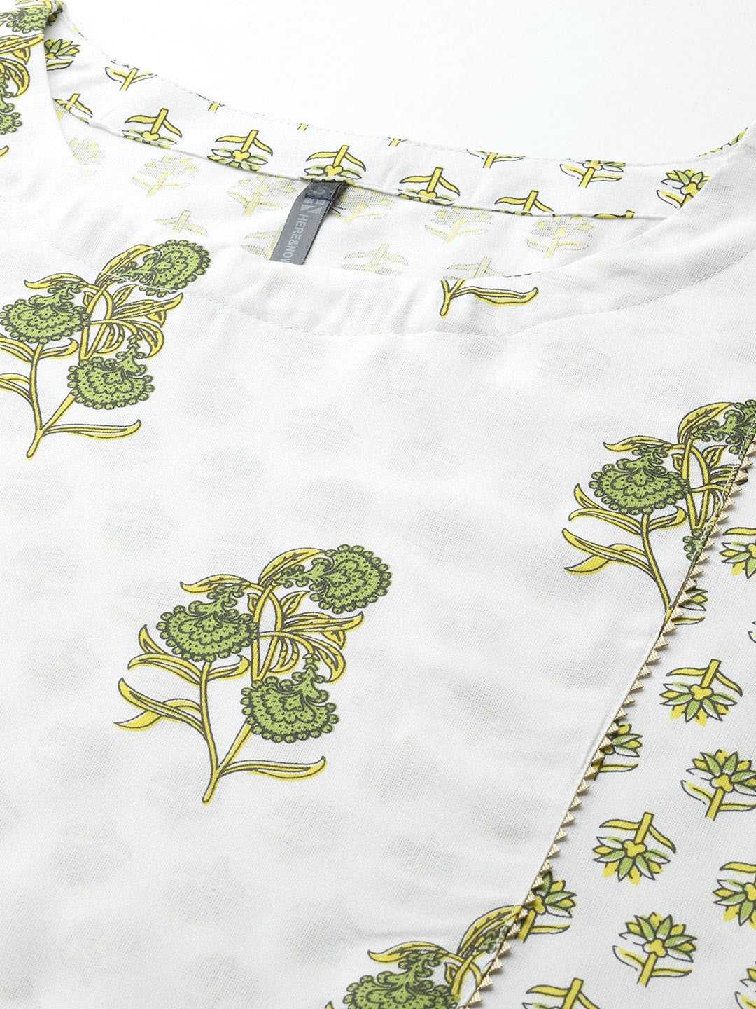 HERE&NOW Printed Regular Kurta with Palazzos - Distacart