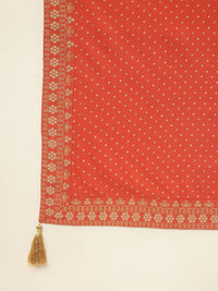 Thumbnail for Khushal K Ethnic Motifs Yoke Design Sequinned Anarkali Kurta with Palazzos & Dupatta - Distacart