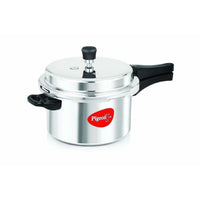 Thumbnail for Induction Base Aluminum Pressure Cooker - 5 Litres - Distacart