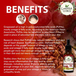 Thumbnail for Luxura Sciences Organic Grape Seed Oil, 100% Pure, Natural & Cold-Pressed For Skin, Hair, Body - Distacart