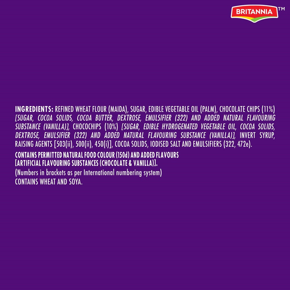Britannia Good Day Chocochip Cookies Ingredients