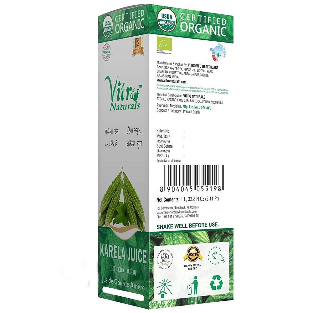 Vitro Naturals Karela Juice