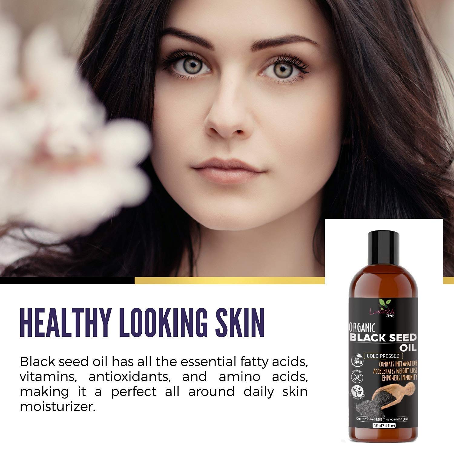Luxura Sciences Black Seed Oil, Kalonji Oil For Hair Growth - Distacart