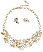 Thumbnail for Gold-Toned Alloy Pearl Studded Long Haar Necklace - The Pari - Distacart