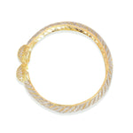 Thumbnail for Gold-Plated Alloy Gold Silver American Diamond 4 Bangles - The Pari - Distacart