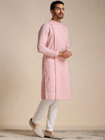 Thumbnail for Manyavar Men Embroidered Kurta with Pyjamas - Distacart