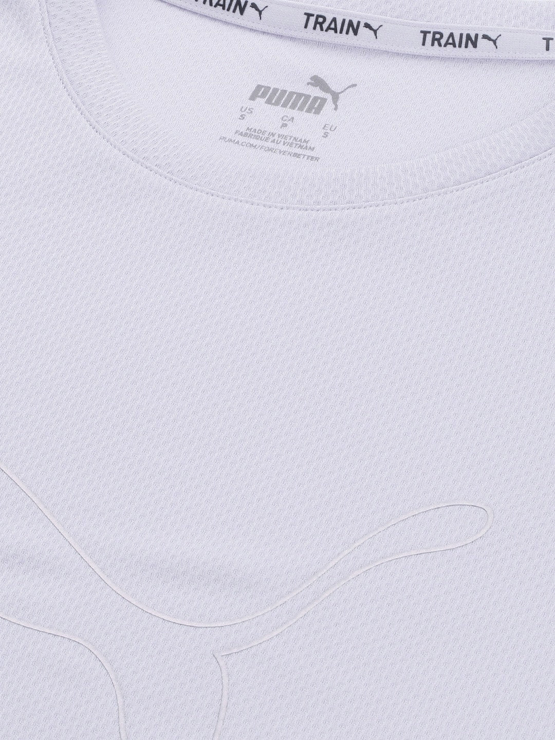 Puma Brand Logo Print Performance Heather Cat Training T-Shirt - Distacart
