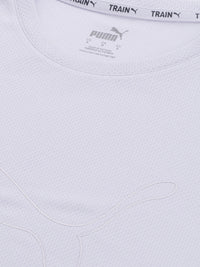 Thumbnail for Puma Brand Logo Print Performance Heather Cat Training T-Shirt - Distacart