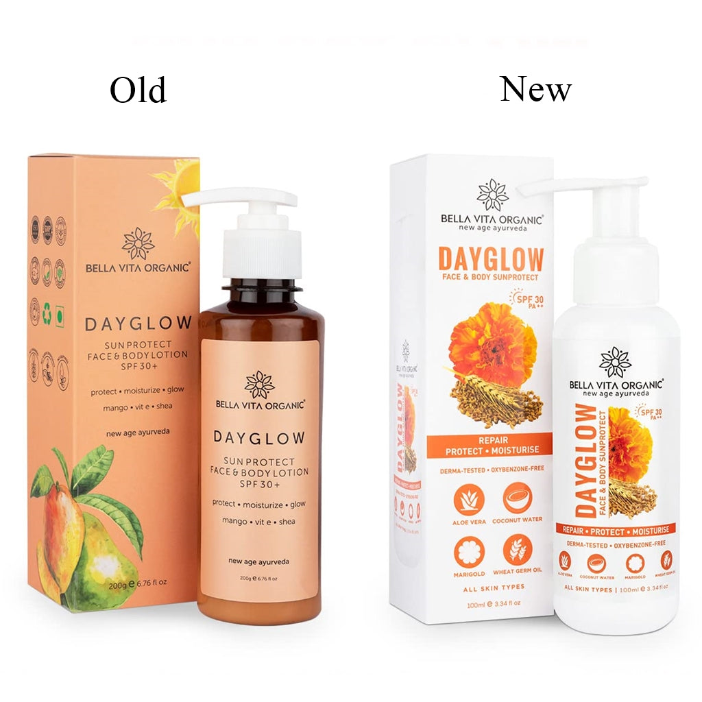 Bella Vita Organic Day Glow Sun Protect Face And Body Lotion SPF 30+ - Distacart