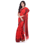 Thumbnail for Desh Bidesh Women's Pure Cotton Tribal Art Warli Printed Designer Handloom Saree With Blouse Piece - Distacart