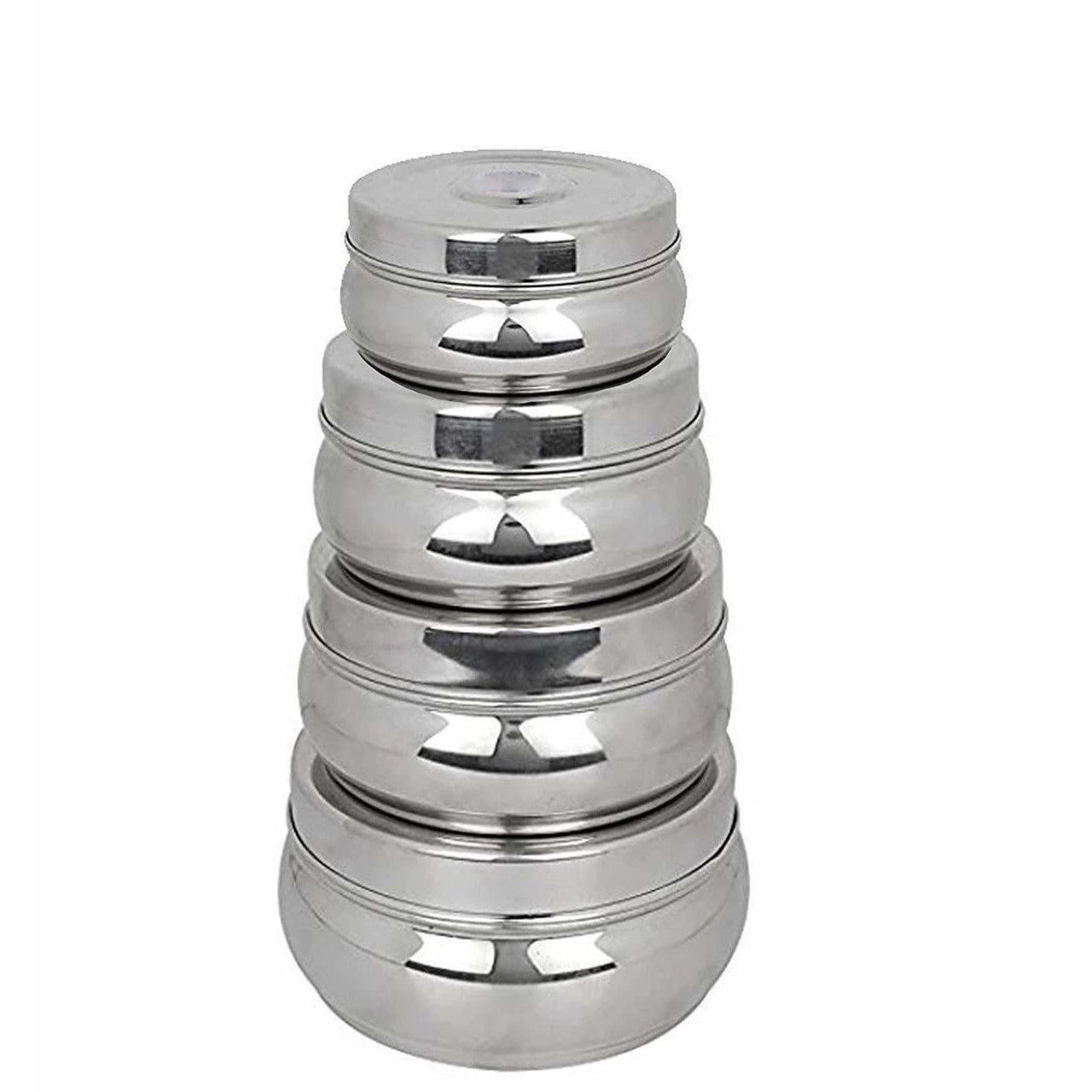 Stainless Steel Food Storage Containers - Storage Boxes - Set Of 4 Pieces - Distacart