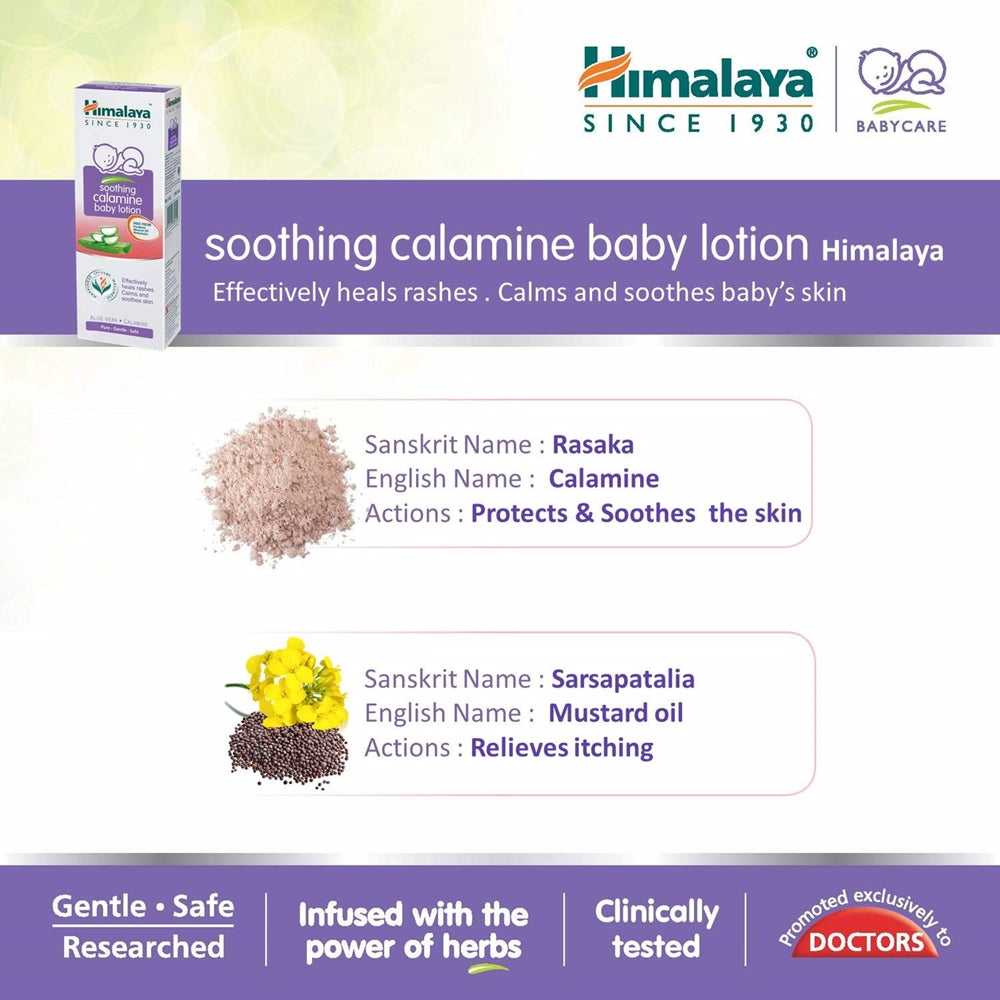 Himalaya Herbals - Soothing Calamine Baby Lotion Ingredients