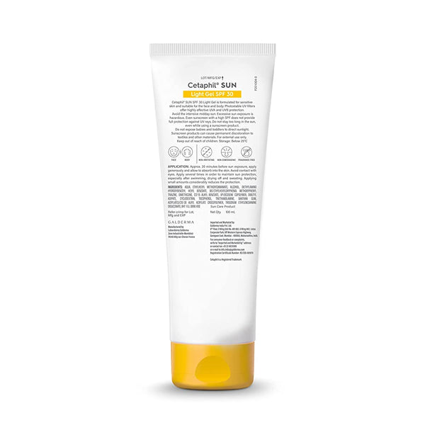 Cetaphil Sun SPF 30+ Very High Protection Light Gel - Distacart