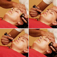 Thumbnail for Goods Health Shop Kansa Wand Face Bronze Foot Massager With Wooden Handle For Detoxification And Deep Relaxation