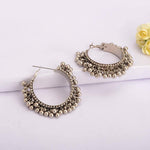 Thumbnail for Silver-Plated Alloy Silver Hoop Earrings - The Pari - Distacart