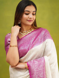 Thumbnail for Kalini Woven Design Zari Banarasi Saree - Distacart