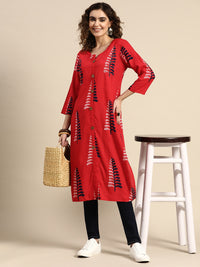 Thumbnail for Sangria Women Floral Printed Kurta - Distacart