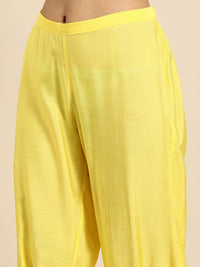 Thumbnail for Sangria Women Chanderi Silk Kurta With Salwar & With Dupatta - Distacart