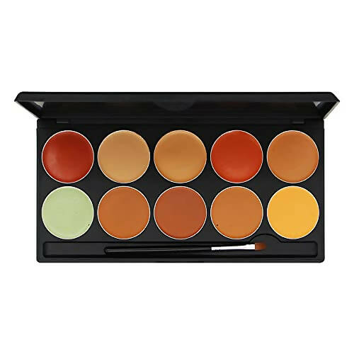 Fashion Colour Studio Finish HD Foundation Palette- 10 HD Cream Makeup Shades - Distacart
