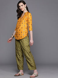 Thumbnail for Biba Ethnic Motifs Print Kurti With Palazzos - Distacart