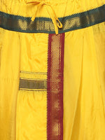 Thumbnail for Sethukrishna Men Yellow & Red Readymade Dhoti - Distacart