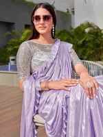 Thumbnail for Tikhi Imli Lavender Embellished Saree - Distacart