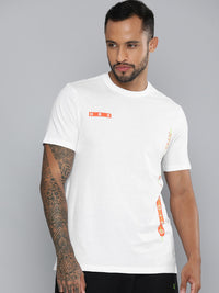 Thumbnail for HRX by Hrithik Roshan Men White Typography Print Detail Pure Cotton T-shirt - Distacart