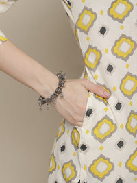 Thumbnail for Sangria Printed Cotton Kurta - Distacart