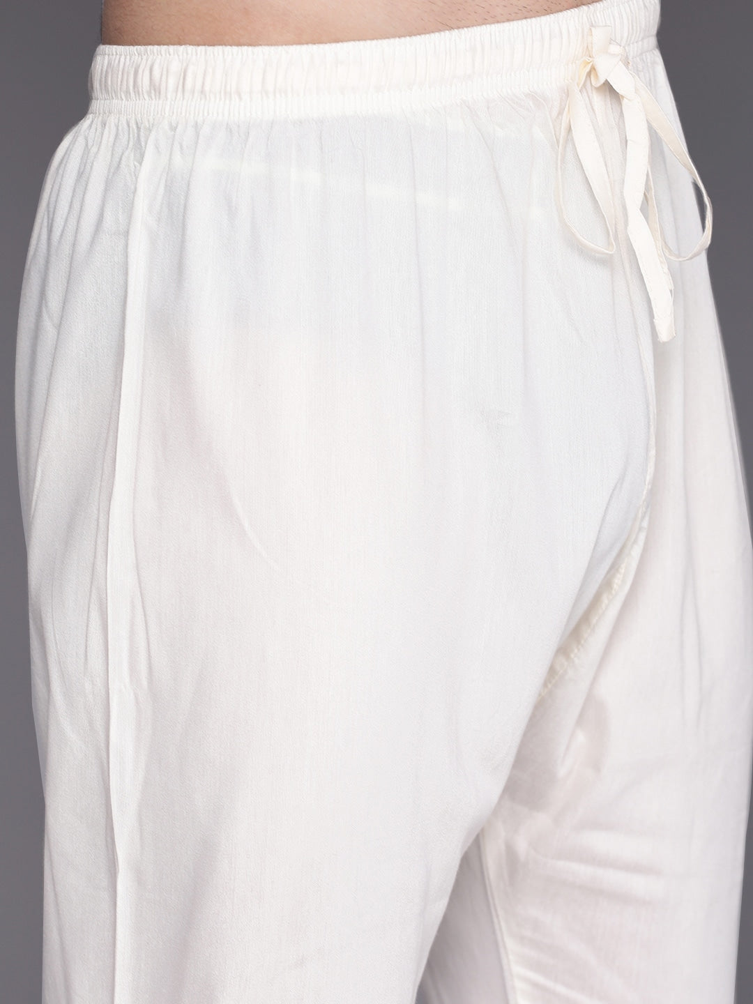 Manyavar Men Peach-Coloured Ethnic Motifs Regular Kurta with Pyjamas - Distacart