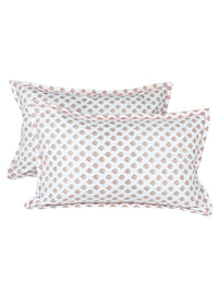 Thumbnail for Story@home Cream-Coloured & Pink Floral Microfiber 180 TC Queen Bedsheet & 2 Pillow Covers - Distacart
