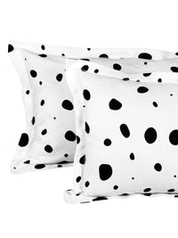 Thumbnail for Story@home White & Black Cartoon Characters King Bedsheet with 2 Pillow Covers - Distacart