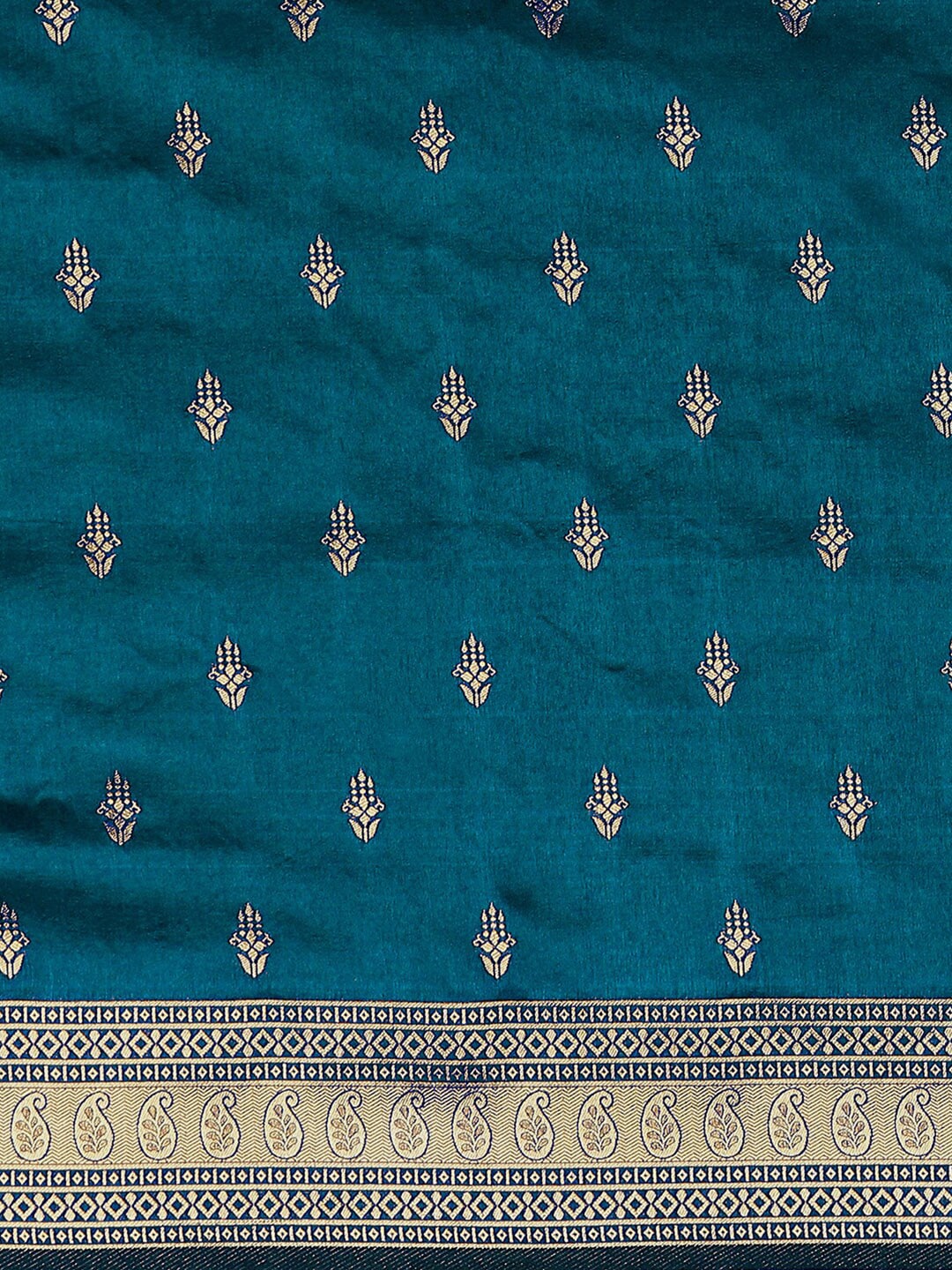 Mitera Ethnic Motif Woven Design Zari Banarasi Saree - Distacart