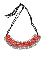 Thumbnail for Cardinal Women Red Chocker Necklace & Earrings Jewellery Set - Distacart