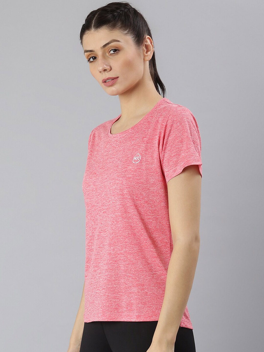 MKH Women Coral Dri-FIT Sports T-shirt - Distacart