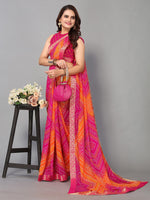 Thumbnail for Kalini Bandhani Printed Saree - Distacart