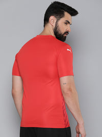 Thumbnail for Puma teamULTIMATE Graphic Striped V-Neck dryCELL Slim Fit Football T-shirt - Distacart