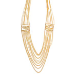 Thumbnail for Gold-Plated Alloy Designer Brass Cluster Beads Rani Haar Necklace - The Pari - Distacart