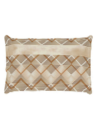 Thumbnail for Story@home Brown & White Striped Microfiber 180 TC Bedsheet With Pillow Cover - Distacart