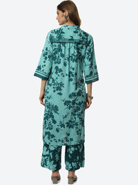 Thumbnail for Biba Women Floral Printed Kurta with Palazzos - Distacart
