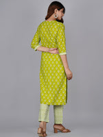 Thumbnail for Kalini Women Floral Printed Gotta Patti Pure Cotton Kurta With Trousers & Dupatta - Distacart